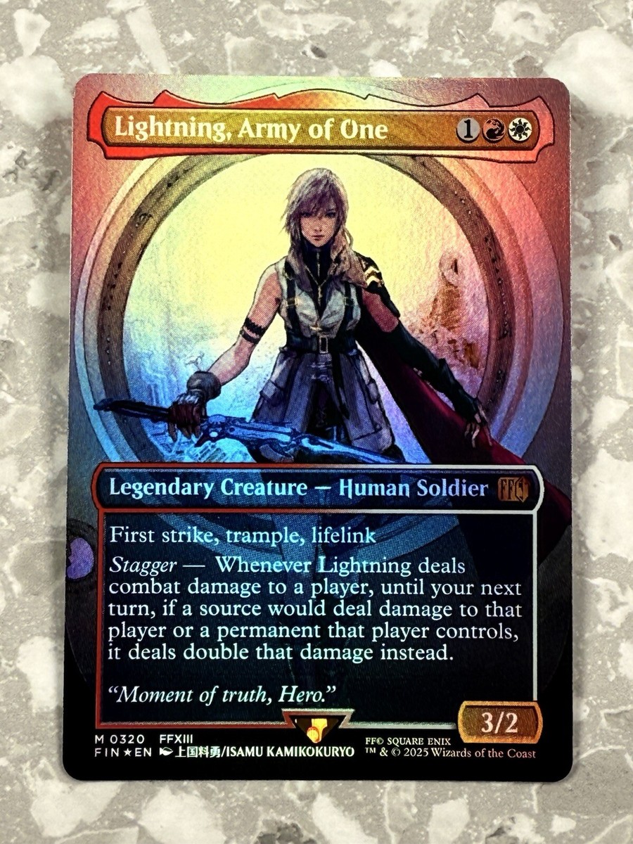 Lightning, Army of One (Borderless) (0320) FOIL MTG Final