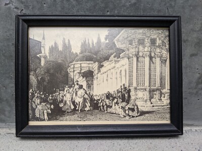 Art Istanbul ''The Sultan leaving Eyüp'' Mosque, Ottoman's Quality Lithograph