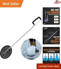 Lightweight Ice Fishing Hole Skimmer - Pro Edition with 6 Inch Scoop Technology