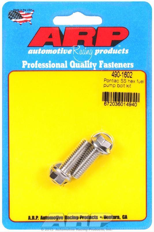 ARP S/S Chevy Fuel Pump Bolt Kit 6pt ARP S/S Chevy Fuel Pump Bolt Kit 6pt