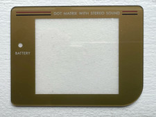 Game Boy Original DMG-01 - Replacement Screen Lens Cover - PLASTIC - GOLD 1989