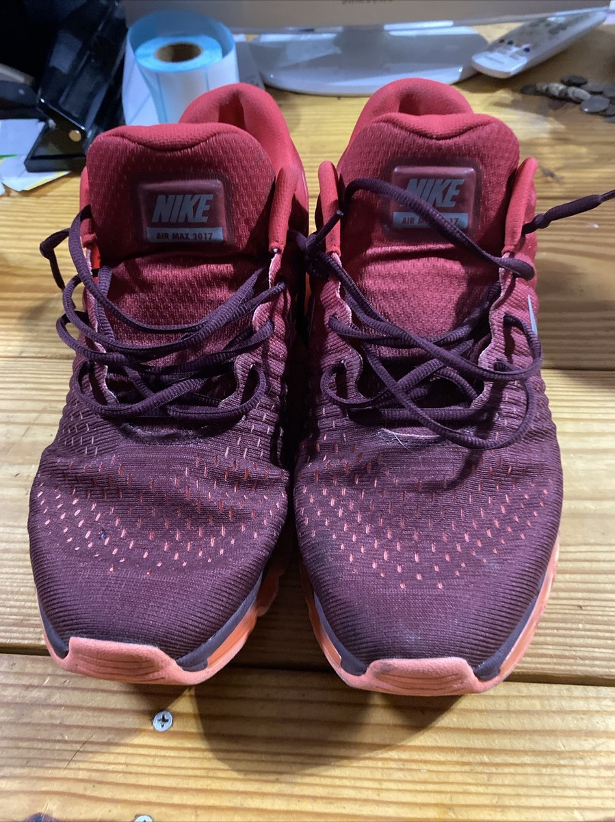 Mens Sneaker Nike Air Max 2017 Red Colour Running Shoes Nike Air