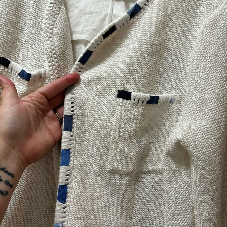 Nic+Zoe Staycation 3/4 Sleeve Jacket XL White eBay