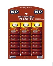KP Dry Roasted Peanuts 21 x 50g LONG DATES