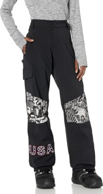 ボルコム レディース Hotlapper Pant VOLCOM Womens L Hotlapper Loose USST USA Snowboard/SKi Pants Black