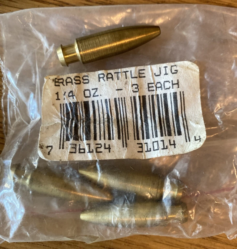 Lote mixto - Peso de bala/plantilla de sonajero de latón/peso de gusano de latón • 1/4 oz 3/8 oz 1/2 oz Foto 3 de 4
