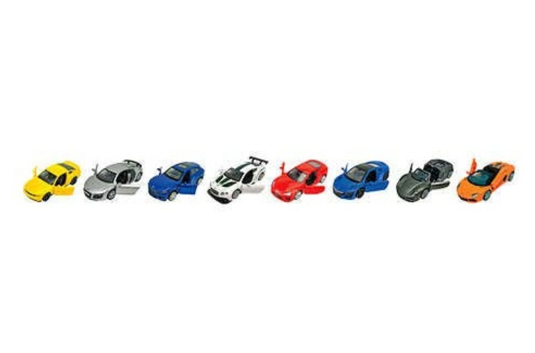 MSZ Vroom Tech Auto Show Collection Doors Open 8 Pack Die Cast