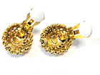 Designer Joan Rivers Clip-On  Earrings Red Faux Gemstone — photo 3