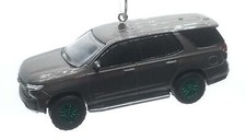 Christmas Ornament for 2021 Chevy Tahoe Grey Black Green Rims Ltd Ed