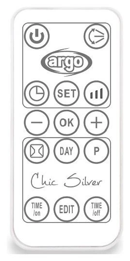 Argo Termoventilatore CHIC Silver 191070184 2000W - Immagine 2 di 4