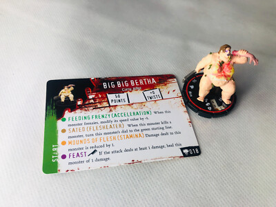 HorrorClix Big Big Bertha #018 rot Figur Modell Vintage Horror Clix