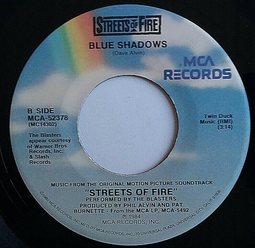BLASTERS / DAN HARTMAN - I Can Dream About You / Blue Shadows - 45rpm MCA-52378 - Imagen 6 de 6