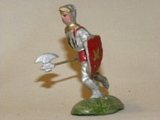 FIGURINE COMPOSITION SOLIDO BELGE CHEVALIER MOYEN-AGE COURANT BOUCLIER DURSO NB