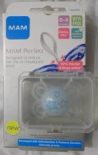 NEW MAM 0-6 MO PACIFIER CLINICALLY PROVEN TO REDUCE RISK OF MALIGNED TEETH WO137