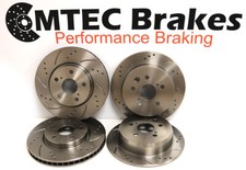 HONDA ACCORD TYPE R Drilled Grooved Brake Discs Front & Rear
