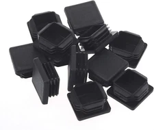 2 Inch Square Plastic Plug, End Caps for Tubing Pipe OD 2" X 2" (Not ID), Steel 
