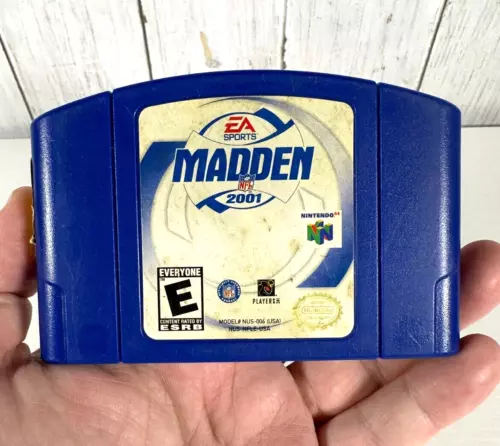 Madden NFL 2001 (Nintendo 64, N64) CART ONLY authentic blue