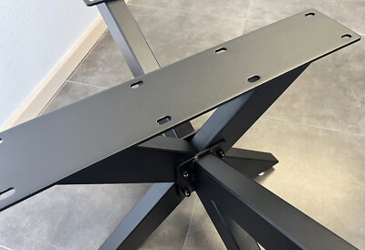 SOTECH Châssis de Table Spider/Pieds de Table Lourds en Acier Noir