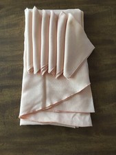 Tablecloth 6 Matching Napkins Large 84 Round Peach Or Coral EUC