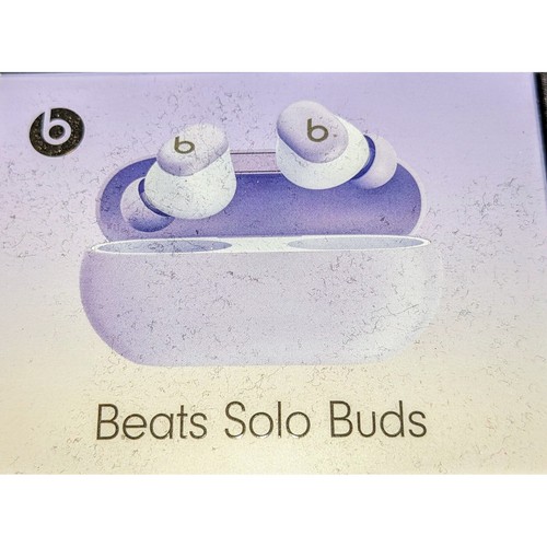 Beats Solo Buds True Wireless Earbuds with Case - Arctic Purple. NEW Unopened