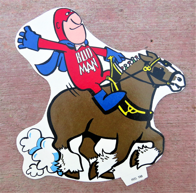 Vintage LOT OF 8 Budweiser Bud Man Stickers NEW OLD STOCK Large Size eBay