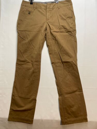 Eddie Bauer jeans womens 2 legend wash 31 x 29 hook eye button fly brown