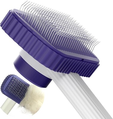 Garstor Cat & Dog Self Cleaning Brush,  With Rubber Tips | Long or Short Haired