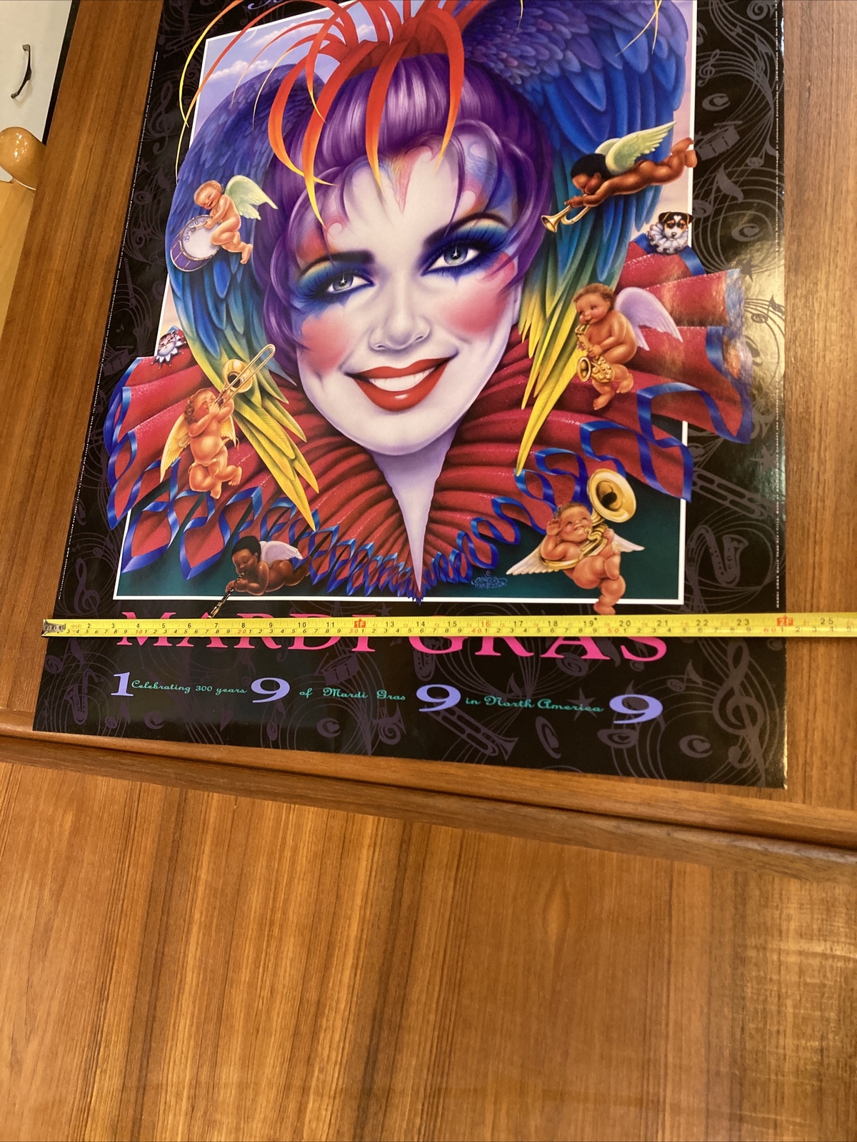 VERY RARE NEW ORLEANS MILLENIUM 1999 MARDI GRAS POSTER ANDREA MISTRETTA - Picture 13 of 16