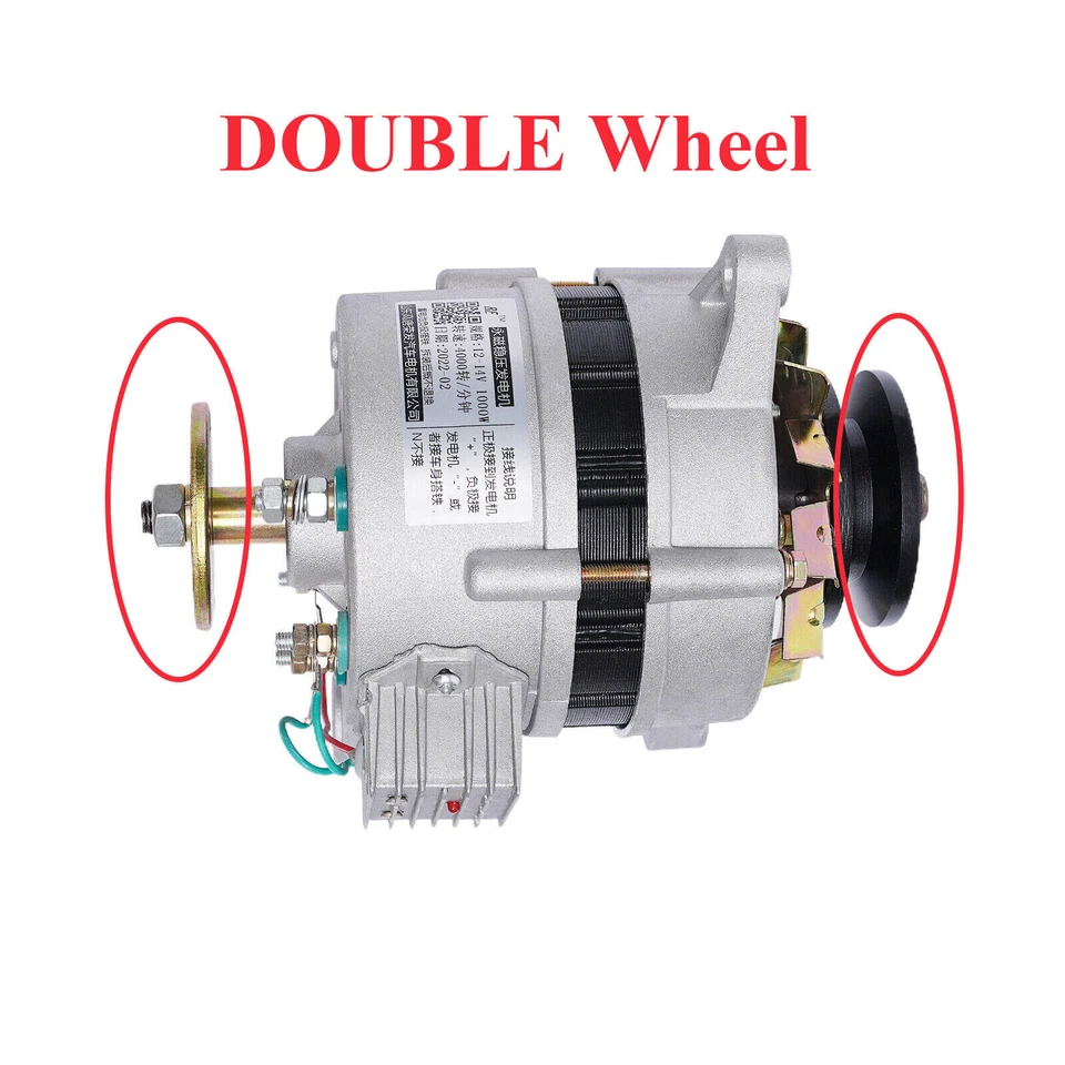 1KW PMA Permanent Magnet Generator AC Brushless Low Rpm Alternator Double Wheel - Image 4 of 4