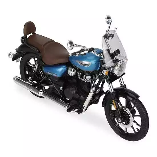 Fit For Royal Enfield Meteor 350 1 12 Scale Model Supernova Blue Top Quality