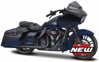 Harley Davidson Modell, 2018 Cvo Road Glide, Blau/Schwarz, Maisto Motorrad 1:18