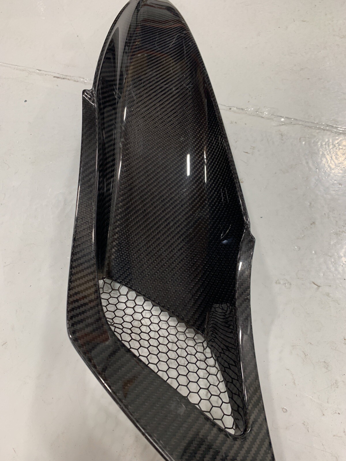 MCLAREN 720S DRIVER LEFT SIDE REAR AIR INTAKE CARBON FIBER COVER OEM 14AB420CP