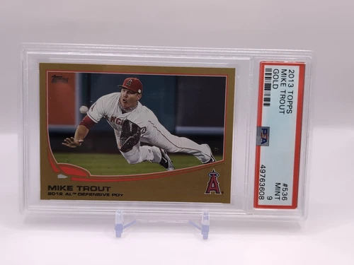 2013 Topps  Gold #536 Mike Trout Angels /2013 PSA 9 MINT