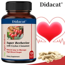Super Berberine Boosts Metabolism Helps Balance Blood Sugar Levels 120 Capsule