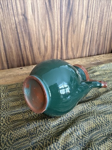 Troyan Bulgarian Pottery Feather Redware Terracotta Pitcher Whistle - Picture 4 of 13