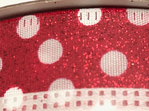3 New Uncut Rolls 2.5" Wired Edge Craft Ribbon Red White 30' ea Total 30 Yards - Picture 3 of 3
