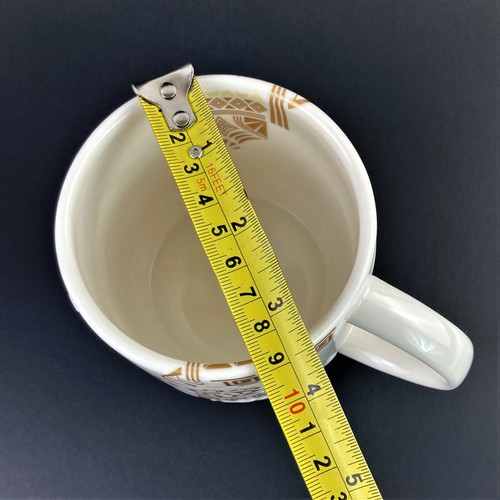 2012 Starbucks Three Regions Aztec White & Gold Leaf Bone China Kaffee Tee Becher  - Bild 11 von 12