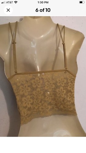 Colsie Bralette Lot 3 Bundle Size Large Ribbed & Floral Lace Adjustable Strap - Picture 16 of 18