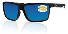 Costa Del Mar Rinconcito Matte Black Blue Mirror 580 Plastic Polarized Lens