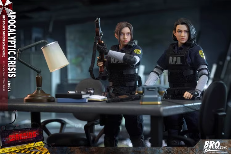 In Stock BROTOYS LR006 1/12 RPD Officer Jill & Claire Double Set