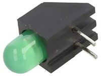 2X H178CGDL Led GrüN 5Mm Anz.Dioden: 1 2Ma Linse: Diffus 45° 2,1-2,6V 5Mcd Bivar