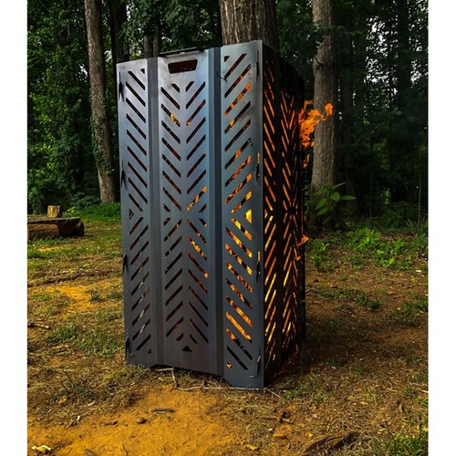 Camco 51250 Outdoor Yard Debris Burn Bin Incinerator with Lid, Large, 45 Inch - Picture 9 of 12