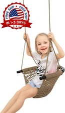 Columpio Infantil Columpios Para Casa Interior Patio Jardin De Ni os Marr n NEW.