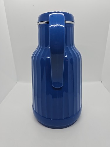 Vintage R.O.C Made In USA Thermique Cobalt Blue Thermal Server Carafe - Picture 4 of 8