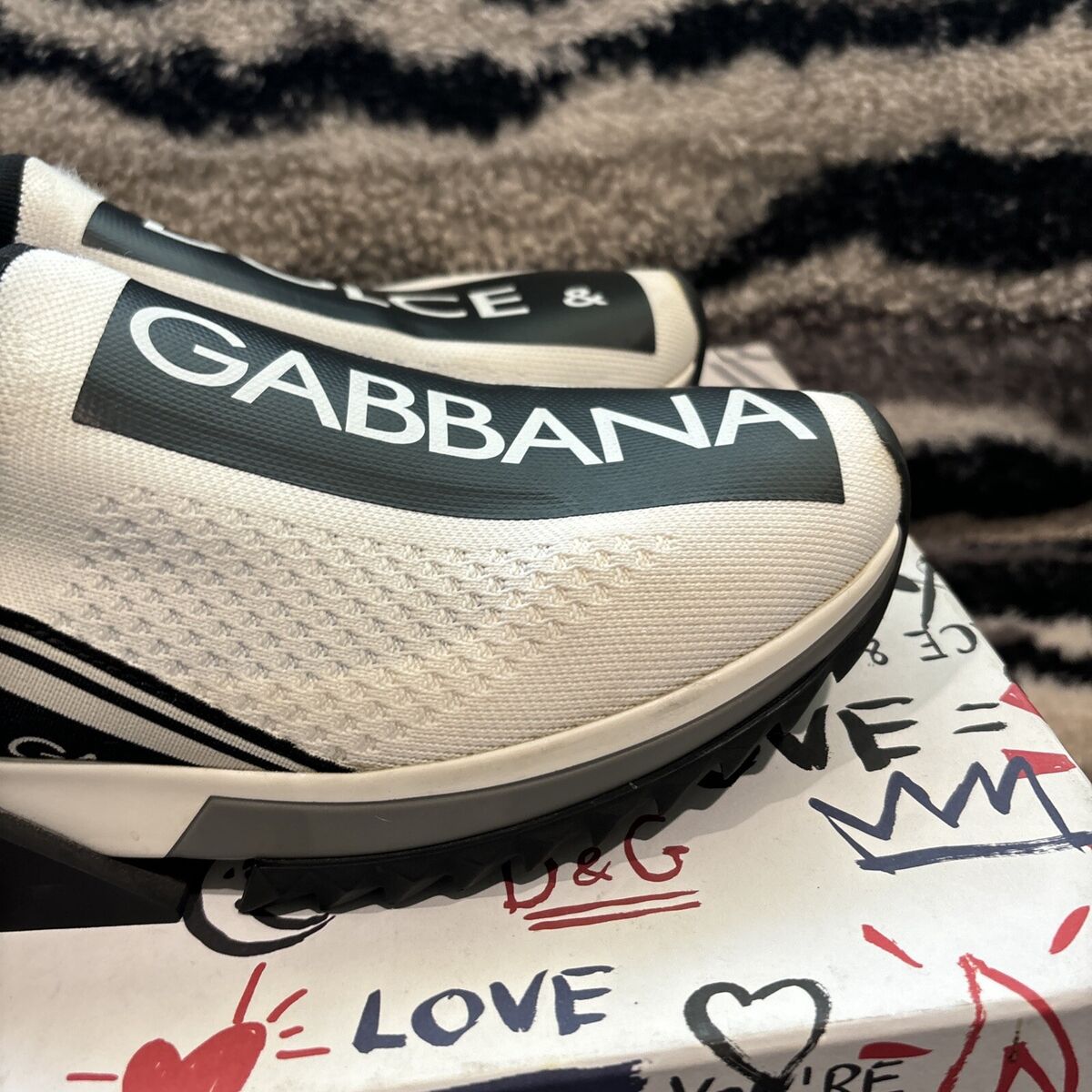 dolce gabbana sorrento sneakers Black White 39.5 | eBay dolce gabbana sorrento sneakers Black White 39.5 | eBay