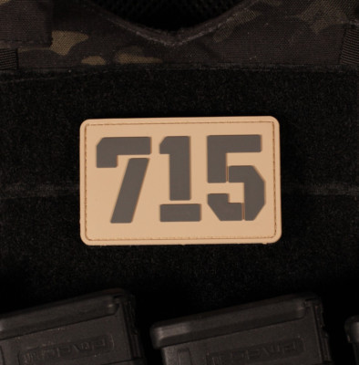 Russian 715 Team PVC Patch Tan & Grey