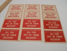 3 Postmaster notes for mailing instructions for christmas cards and parcels vtg