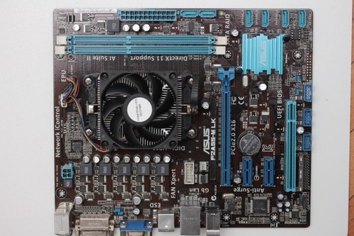 Placa madre Socket FM2 ASUS F2A55-M LK AMD con CPU de cuatro núcleos A8-5500 y enfriador - Imagen 3 de 9