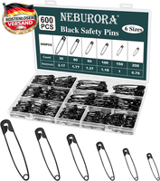 Schwarze Sicherheitsnadeln Set Aus Metall, Vielseitige GrößEn FüR NäHen & Diy
