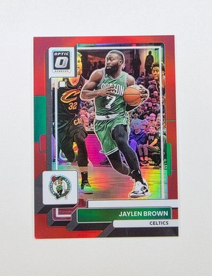 2022-23 JAYLEN BROWN panini optic RED 7/99 NUMBER MATCH !! 🔥🔥 CELTICS prizim